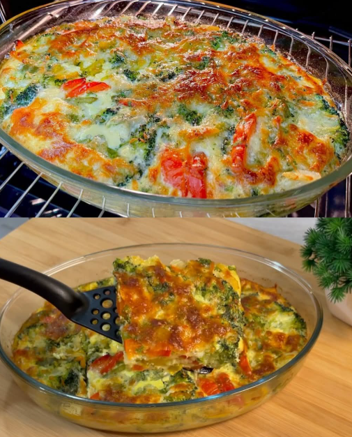 Savory Broccoli and Pepper Pie with Mozzarella Capture d’écran 2025-04-28 211616