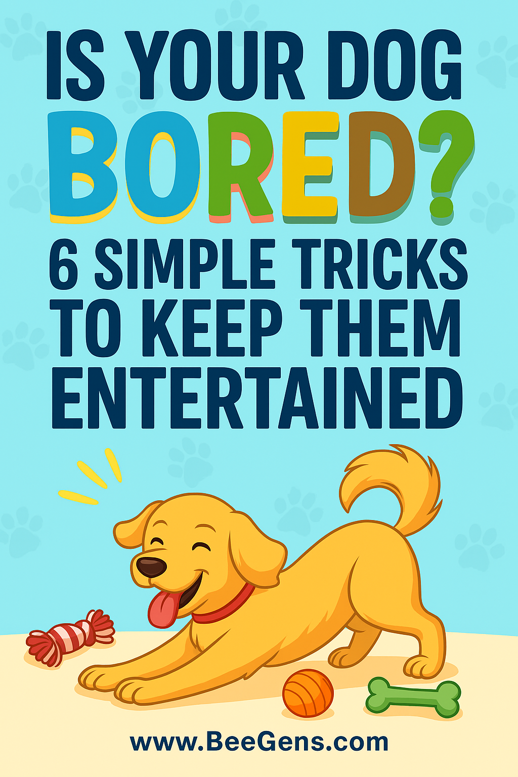 A happy dog is a tired dog!