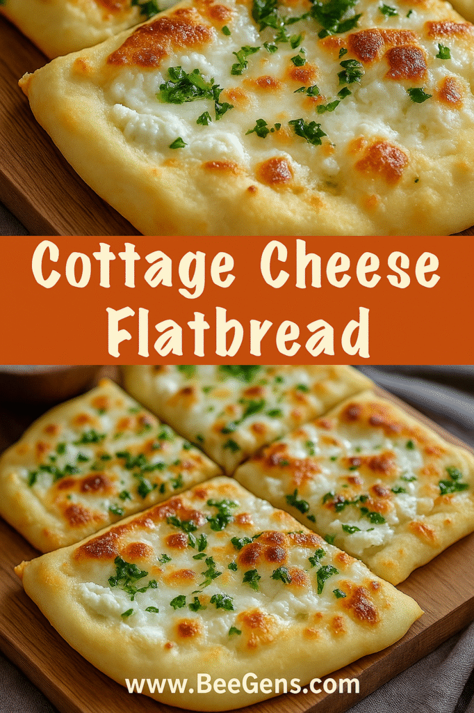 Homemade Cottage Cheese Flatbread – Grandma’s Cheesy Delight from the Oven