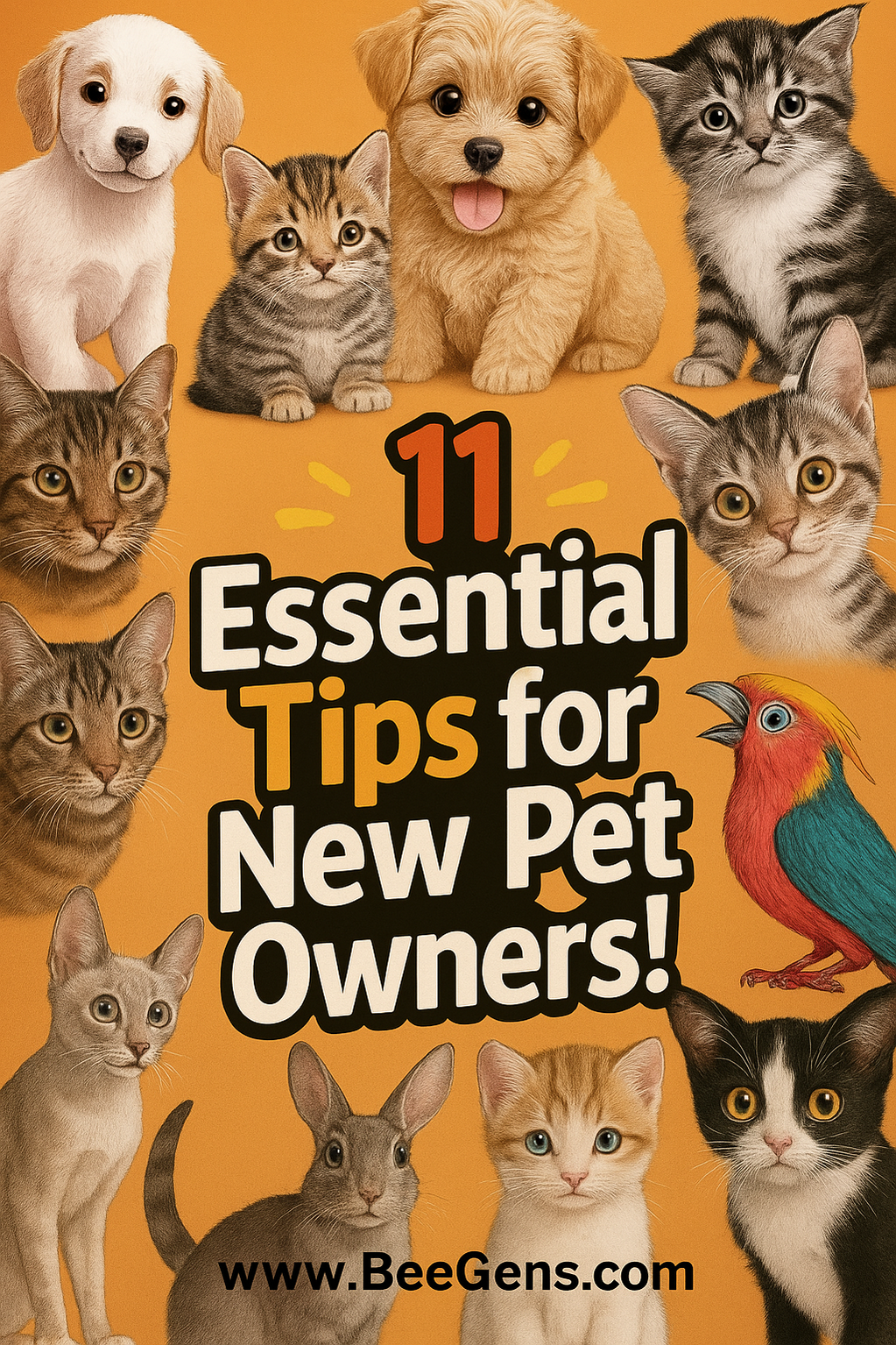 Just brought home a new pet? This warm, grandma-style guide shares 11 essential tips for new pet owners, from home prep to potty training — all with love and simple advice.